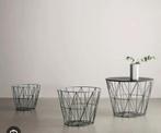 Firme living wire 3 maaten zwart, Huis en Inrichting, Woonaccessoires | Schalen en Manden, Ophalen, Zo goed als nieuw, Rond