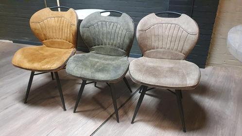 3x MX Sofa stoel Splash: 1x cognac, 1x lever, 1x mosgroen, Huis en Inrichting, Stoelen, Nieuw, Drie, Metaal, Stof, Overige kleuren