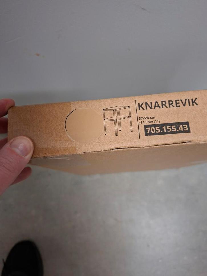 IKEA Knarrevik Bijzettafel - Nieuw in doos! 2 stuks, Huis en Inrichting, Tafels | Bijzettafels, Nieuw, Rechthoekig, Minder dan 45 cm