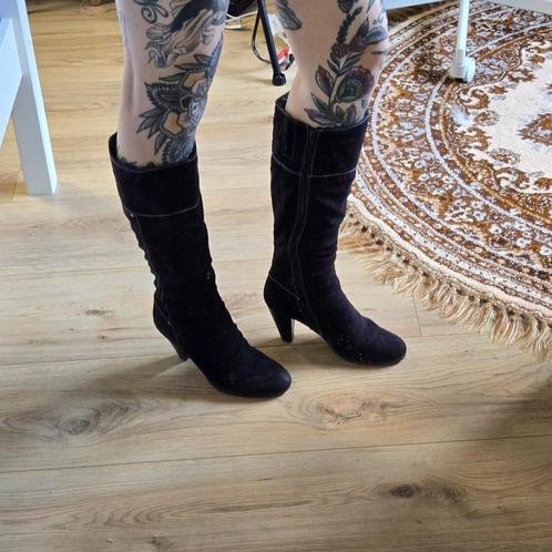 Graceland laarzen 38, Kleding | Dames, Schoenen, Zo goed als nieuw, Hoge laarzen, Zwart, Verzenden