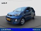 Kia Picanto 1.0 CVVT ComfortLine - Airco (bj 2016), Auto's, Kia, Stof, Gebruikt, Zwart, Blauw