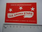 sticker oud Heesch THE ARONA STARS dans orkest band muziek, Verzenden, Zo goed als nieuw, Bedrijf of Vereniging