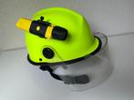 Pacific Helmets veiligheidshelm met zaklamp & schild, Ophalen of Verzenden, Met vizier, Gebruikt