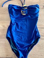 Gottex 40/M badpak blauw luxe accessoire middenvoor, Gottex, Badpak, Zo goed als nieuw, Verzenden