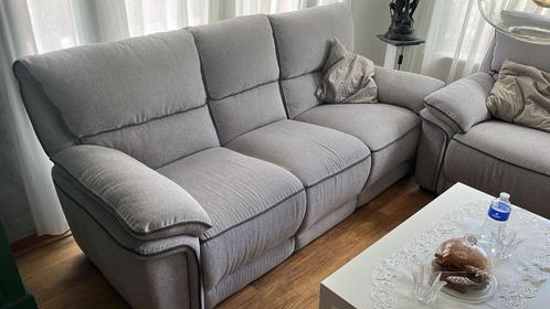 Bankstel  2+3 en stoel, Huis en Inrichting, Banken | Bankstellen, Gebruikt, Rechte bank, Driepersoons, 200 tot 250 cm, 75 tot 100 cm