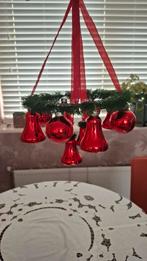 Kerstkrans met klokje,s en kerstballen van glas, Diversen, Kerst, Ophalen of Verzenden, Zo goed als nieuw