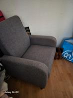 Grijze fauteuil mankeert niets aan, Huis en Inrichting, Fauteuils, Ophalen, Zo goed als nieuw, Stof