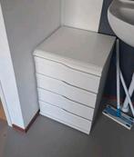Klein wit ladekastje, Huis en Inrichting, Kasten | Ladekasten, Ophalen, Gebruikt, 25 tot 50 cm, Minder dan 100 cm
