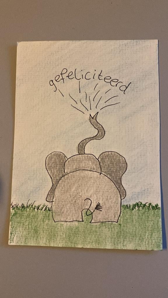 zelfgemaakte kaart, Ophalen of Verzenden, Nieuw, Overige thema's