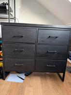 Industrieel zwart ladekastje - +/- 80B x 75H x 40D, Huis en Inrichting, Kasten | Ladekasten, Ophalen, Minder dan 50 cm, Zo goed als nieuw