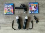 PS4 Complete Just Dance Set Spellen + Camera + Controllers, Muziek, Ophalen of Verzenden, Zo goed als nieuw, 3 spelers of meer