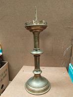 19e eeuwse messing kandelaar hg 46 cm, Ophalen of Verzenden, Koper of Brons