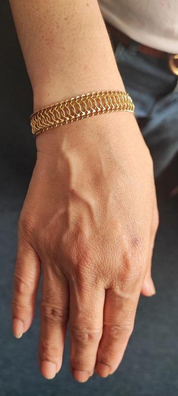 Gouden armband 14 karaat beschikbaar voor biedingen