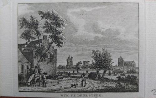 207 / Gezicht op Wyk by Duurstede - Wijk bij Duurstede, Antiek en Kunst, Kunst | Etsen en Gravures, Ophalen of Verzenden