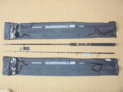 Shimano BassTerra EV Spinning Hengel 2,0m 4-18g Actie Fast., Watersport en Boten, Hengelsport | Roofvissen, Nieuw, Werphengel