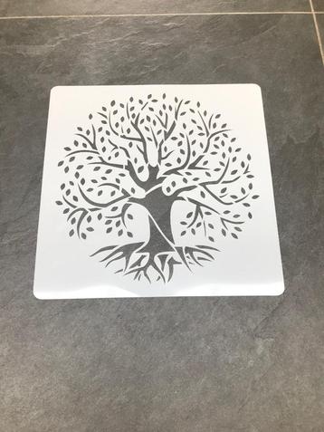 Levensboom sjabloon stencil 30 cm wanden meubels decoreren beschikbaar voor biedingen
