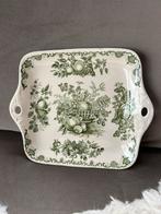 Mason’s Fruitbasket green koek of taart schaal izgst, Antiek en Kunst, Antiek | Servies los, Ophalen of Verzenden