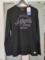 Tom Tailor T-shirt, Maat 52/54 (L), Zwart, Nieuw, Tom Tailor