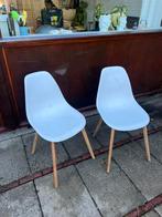 2 Witte design stoelen Deens Design, Deens, Twee, Ophalen of Verzenden, Hout