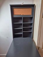 Uitklapbaar bureau / wandbureau, Ophalen, Gebruikt, Met deur(en), 75 cm of meer
