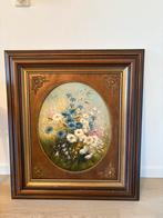 Schilderij Bloemstuk met lijst, Antiek en Kunst, Kunst | Schilderijen | Klassiek, Ophalen