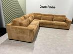 GRATIS LEVERING Z.G.A.N ribstof hoekbank 355x335 Gereinigd, Huis en Inrichting, Banken | Bankstellen, 250 tot 300 cm, Ophalen of Verzenden