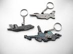 3 Defensie Luchtmacht Sleutelhangers F16A MLU, F35, F16A, Verzamelen, Ophalen of Verzenden, Zo goed als nieuw, Kaart, Foto of Prent