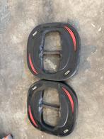 2 x 10 kg les mills smart bar schijven beschadigd, Sport en Fitness, Fitnessmaterialen, Halterschijven, Ophalen of Verzenden, Les mills