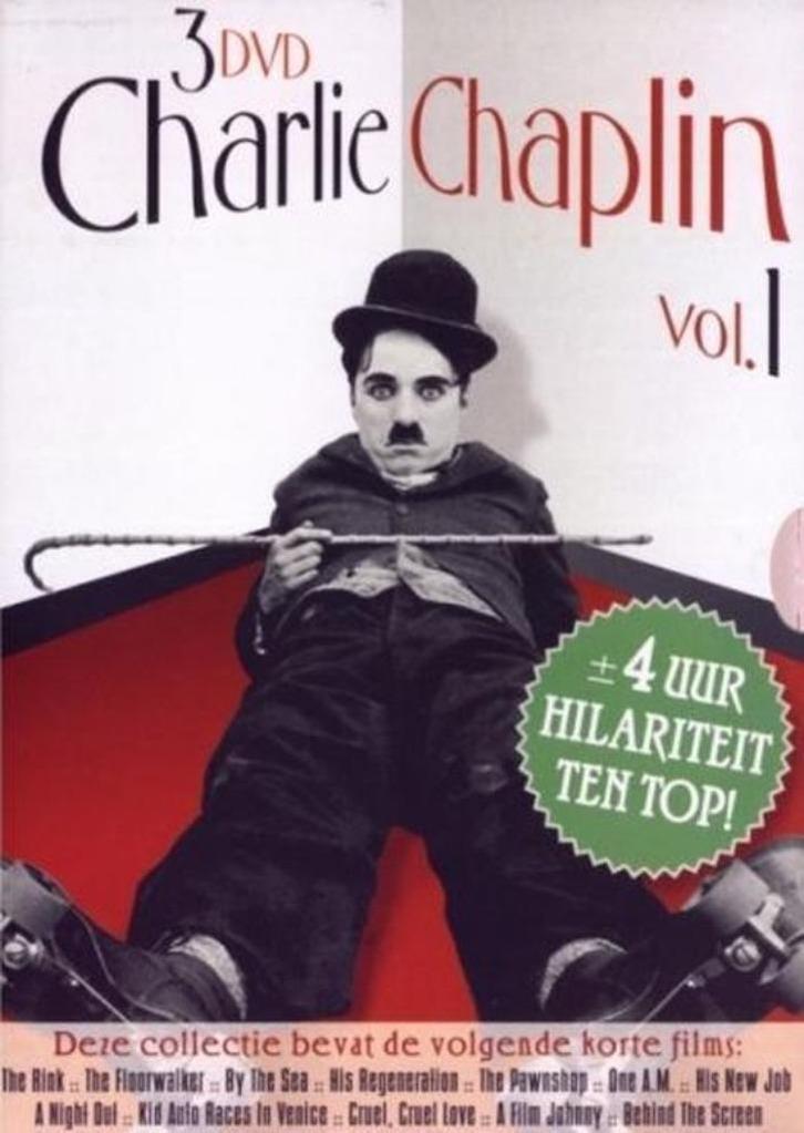 Charlie Chaplin Vol 1 - 3 DVD BOX, Cd's en Dvd's, Dvd's | Komedie, Zo goed als nieuw, Alle leeftijden, Ophalen of Verzenden