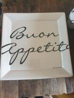 Riviera Maison Buon Appetito Bord, Huis en Inrichting, Porselein of Keramiek, Schaal, Ophalen of Verzenden, Zo goed als nieuw