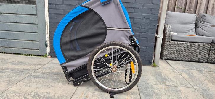 Hondenfietskar - Blauw/Grijs, Fietsen en Brommers, Fietsaccessoires | Aanhangers en Karren, Gebruikt, Hondenkar, 20 tot 40 kg
