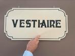 Prachtig brocante bord: Vestiaire  (Garderobe) TILBURG, Ophalen of Verzenden