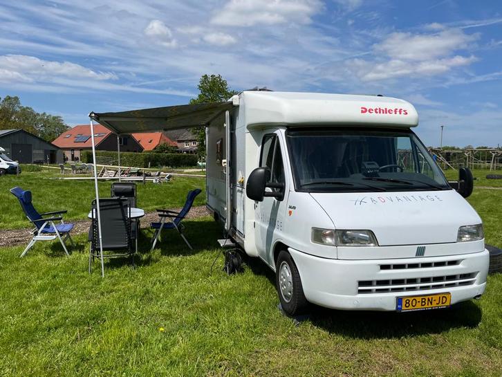 Dethleffs Globetrotter Advantage 2001 Fiat Ducato 2.8 JTD, Caravans en Kamperen, Campers, Particulier, tot en met 4, Half-integraal