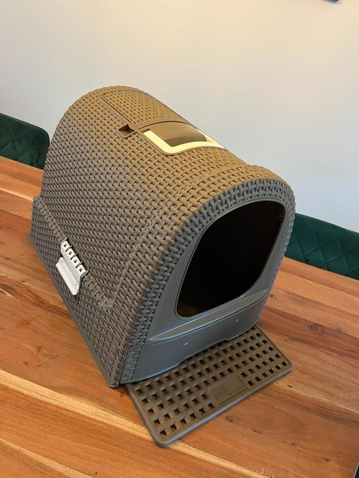 Curver Kattenbak Eco-Friendly incl schepjes grof & fijn, Dieren en Toebehoren, Kattenbakken, Gebruikt, Open, Ophalen of Verzenden