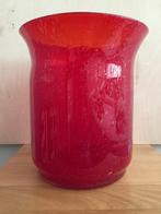 Grote Rode Glasvaas XXL / Windlicht, Ophalen of Verzenden, Minder dan 50 cm, Rood, Glas