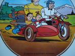 sticker 1983 Suske Wiske strip scriptoria jerom zijspan moto, Ophalen of Verzenden, Zo goed als nieuw, Bedrijf of Vereniging