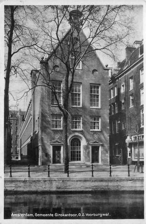 (301-412-053) Amsterdam Gemeente Girokantoor oz Voorburgwal, Verzamelen, Ansichtkaarten | Nederland, Noord-Holland, Verzenden