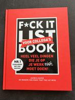 Fuck it list book voor collega’s, Boeken, Nieuw, Jacob & Haver, Ophalen of Verzenden