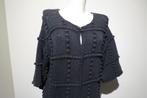 Ganni grof gebreid vest sier werk bolletjes op de stof L, Kleding | Dames, Truien en Vesten, Verzenden, Zwart, Ganni, Maat 42/44 (L)