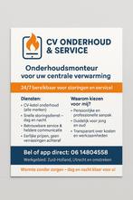 CV-onderhoud/storing zonder abonnement – Eerlijke prijzen!, Diensten en Vakmensen, Loodgieters en Installateurs, Onderhoud