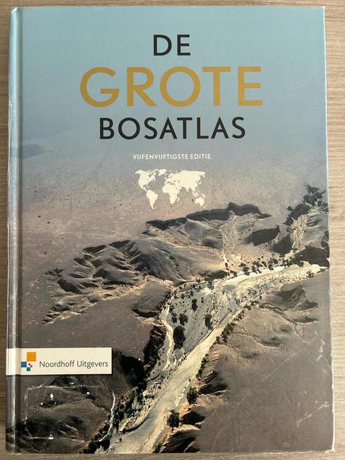 GROTE BOSATLAS 55STE EDITIE, Boeken, Atlassen en Landkaarten, Zo goed als nieuw, Bosatlas, Wereld, 2000 tot heden, Ophalen of Verzenden