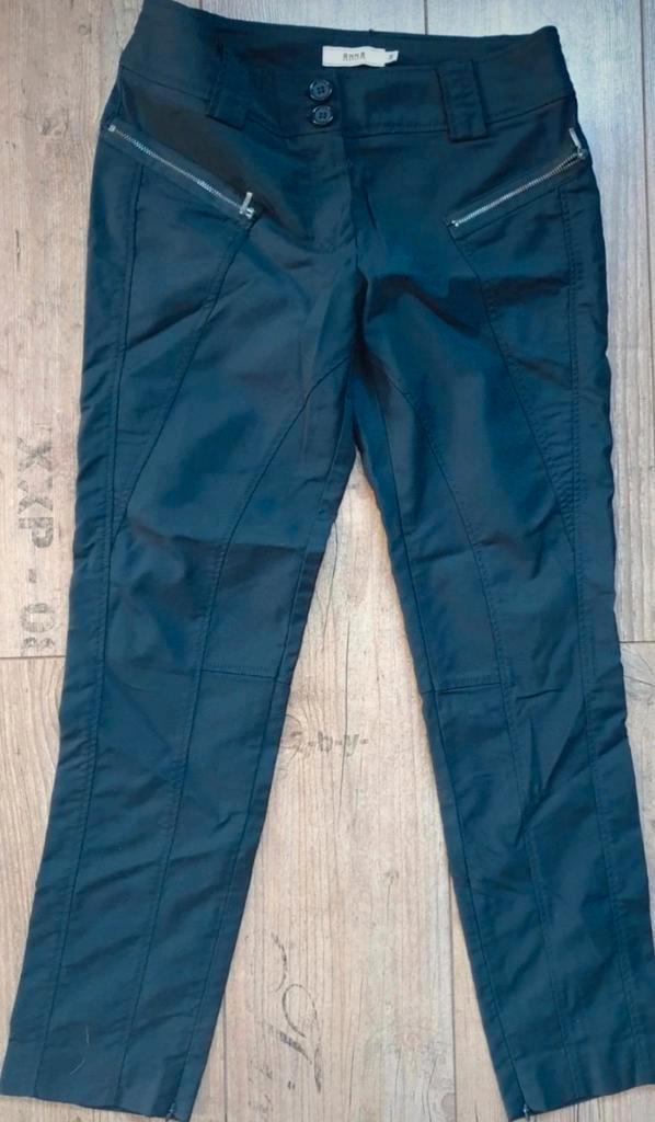Anna van Toor broek met ritsjes - weinig gedragen, Kleding | Dames, Broeken en Pantalons, Zo goed als nieuw, Maat 38/40 (M), Zwart