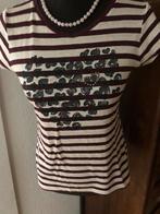 Marccain linnen shirt maat 1. 34 /36, Kleding | Dames, T-shirts, Overige kleuren, Verzenden, Zo goed als nieuw, Korte mouw