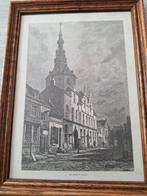 Pentekening Stadhuis Zierikzee, Antiek en Kunst, Kunst | Tekeningen en Foto's, Ophalen of Verzenden