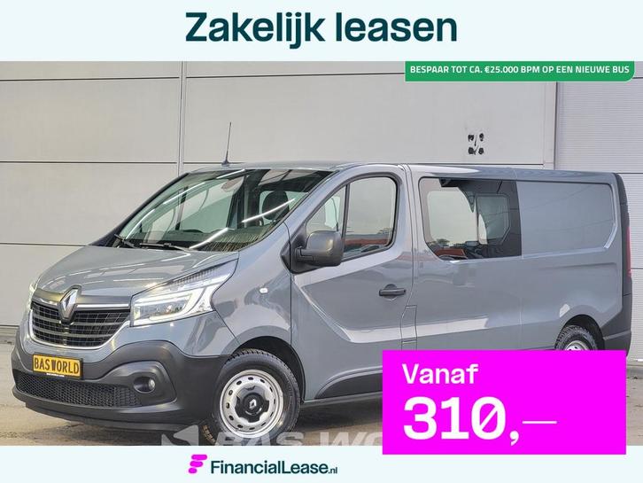 Renault Trafic 145pk Automaat Dubbel Cabine L2H1 Trekhaak Na, Auto's, Bestelauto's, Bedrijf, Lease, Financial lease, Achteruitrijcamera