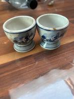 Delfts Blauw Eierdopjes Handgeschilderd, Antiek en Kunst, Antiek | Keramiek en Aardewerk, Ophalen of Verzenden