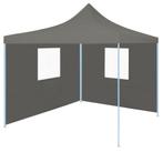 Partytent met 2 zijwanden inklapbaar 2x2 m staal antraciet, Tuin en Terras, Partytenten, Opvouwbaar, Partytent, Minder dan 4 meter