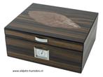 H36 HUMIDOR "GENOVA"MET TABACCO LEAF EN VENTILATIESYSTEEM, Verzenden, Nieuw, Tabaksdoos of Verpakking