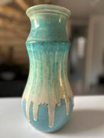 Aardewerk Vaas - Blauw/Groen, Huis en Inrichting, Woonaccessoires | Vazen, Blauw, Aardewerk of Porselein, Ophalen of Verzenden