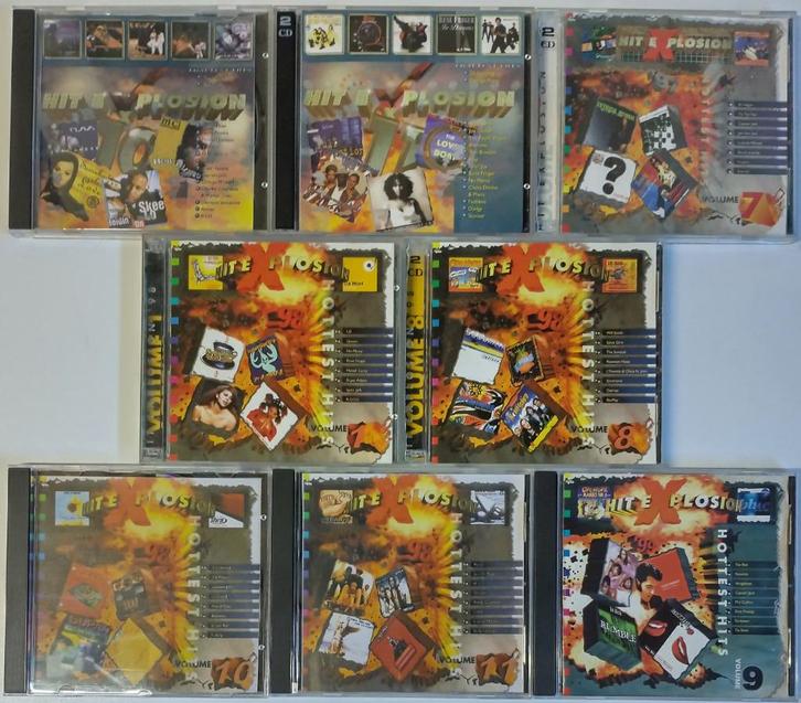8 2CDs Hit Explosion '96 t/m '99 (6x 1 CD dus totaal 10 CDs), Cd's en Dvd's, Cd's | Verzamelalbums, Gebruikt, Pop, Ophalen of Verzenden
